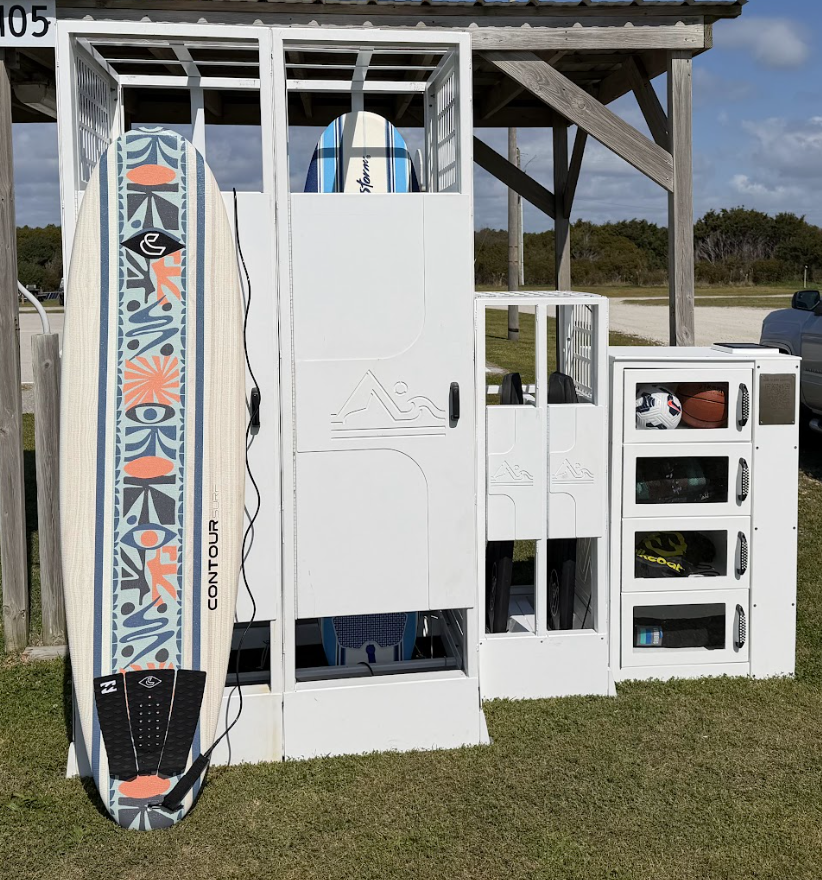 Surfboards in DAB locker